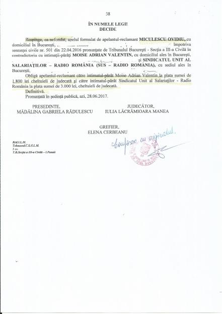 Sentinta dosar 25704 3 2015 CAB 38