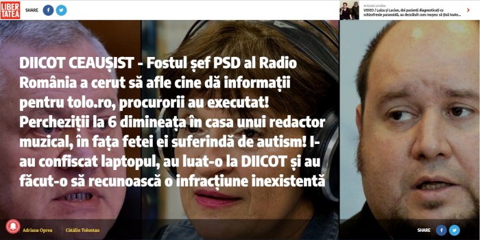 Libertatea DIICOT CEAUSIST fostul sef PSD al Radio Romania Ovidiu Miculescu