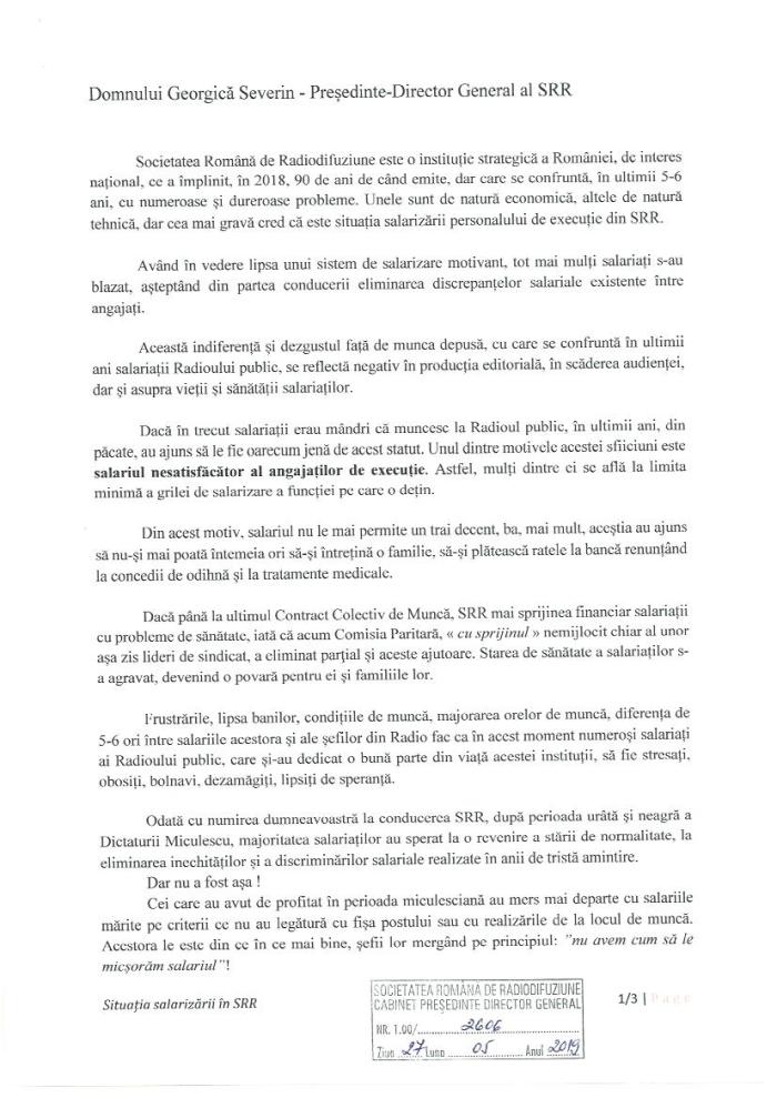 Situatia salarizarii in SRR p1